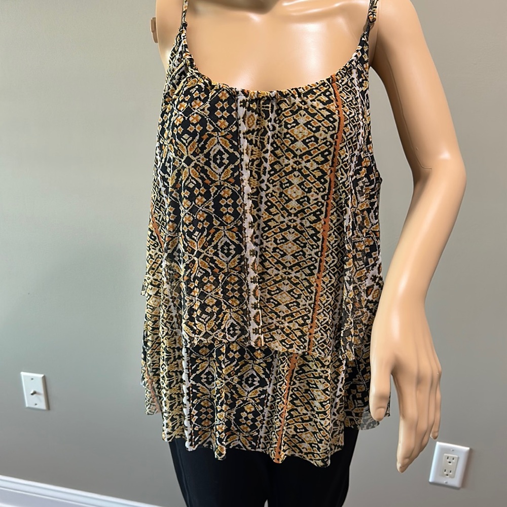 Anthropologie Sunday in Brooklyn trapeze multi color tank top XL new with tags